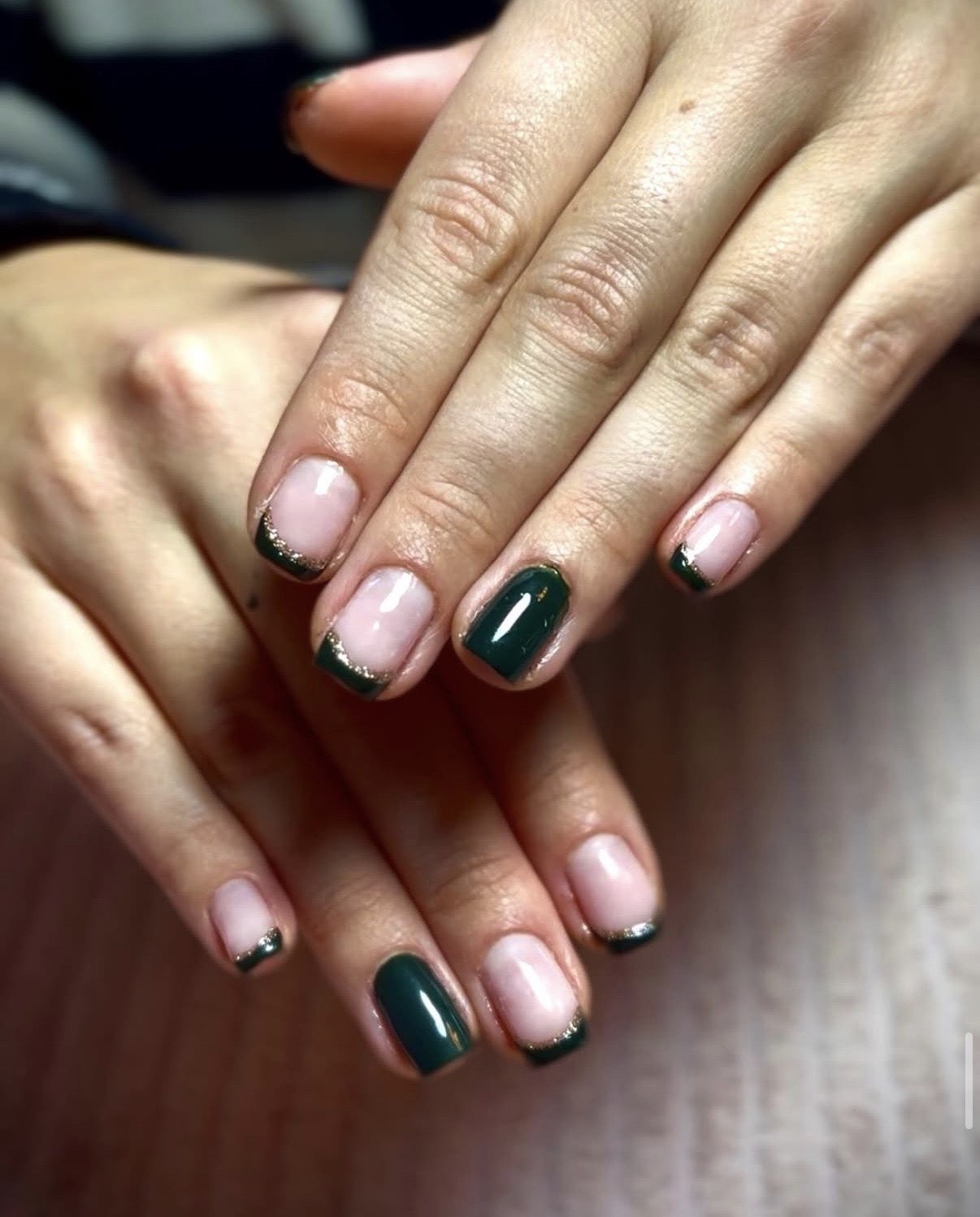 French vert paillettes